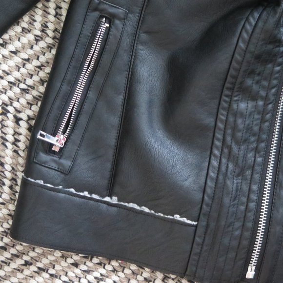 Dynamite Sherpa Moto Jacket Size Medium - Picture 6 of 9